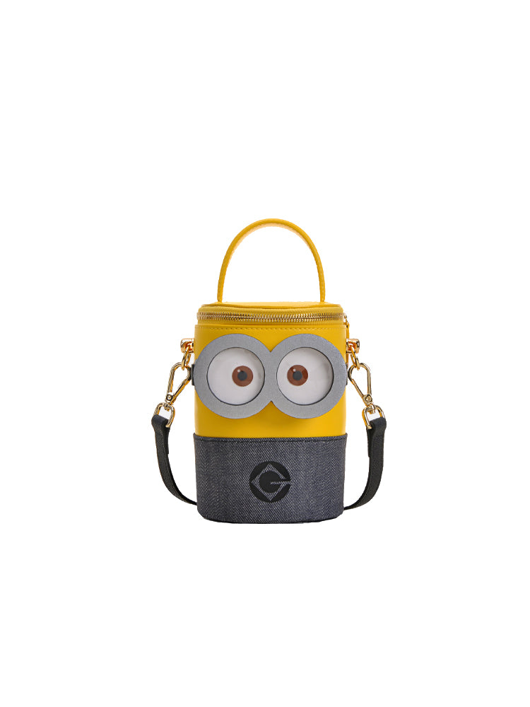 Minions Denim with Leather Shoulder Bag