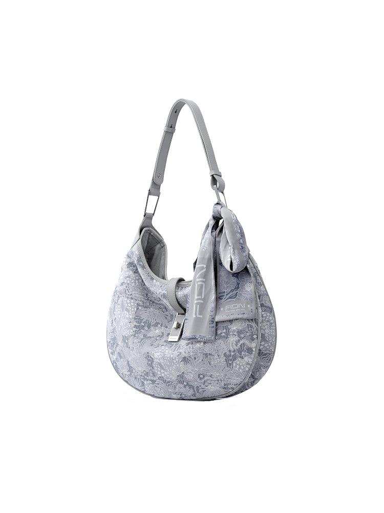 Moonlight Jacquard with Cow Leather Crossbody & Shoulder Bag