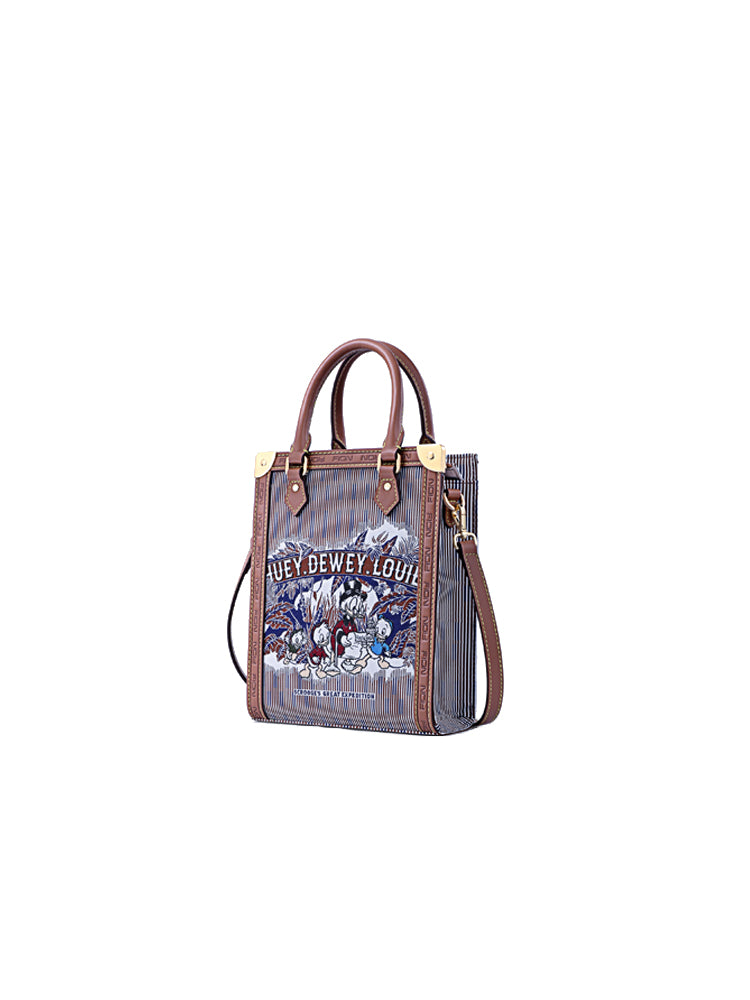 Donald Duck Jacquard with Leather Crossbody & Shoulder Bag