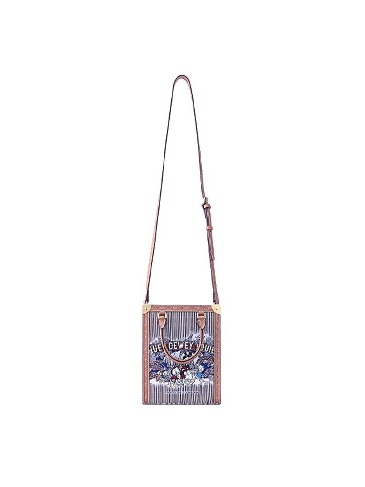 Donald Duck Jacquard with Leather Crossbody & Shoulder Bag