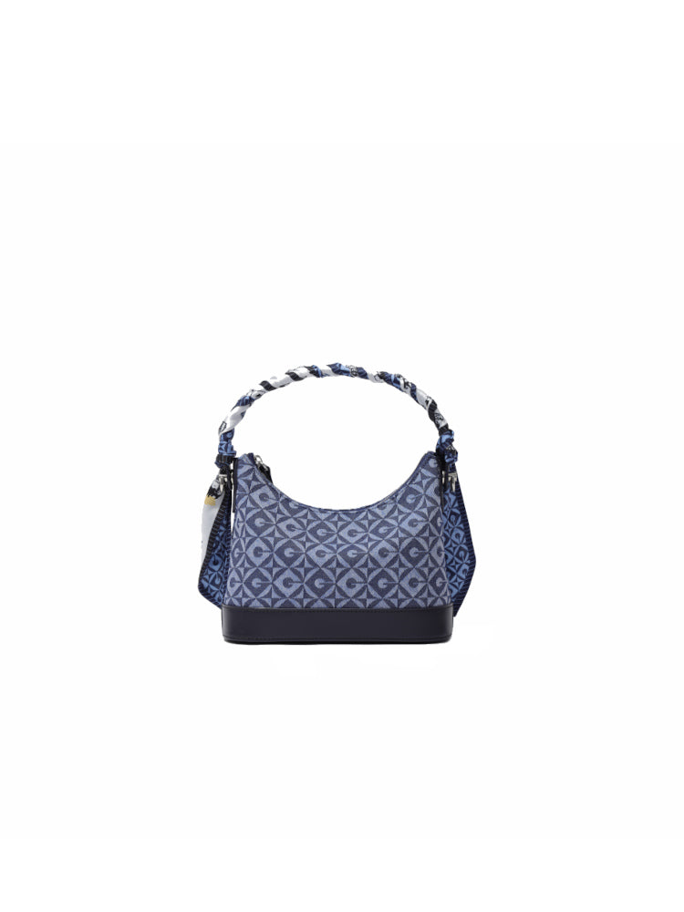 Minions Jacquard with Leather Hobo Bag