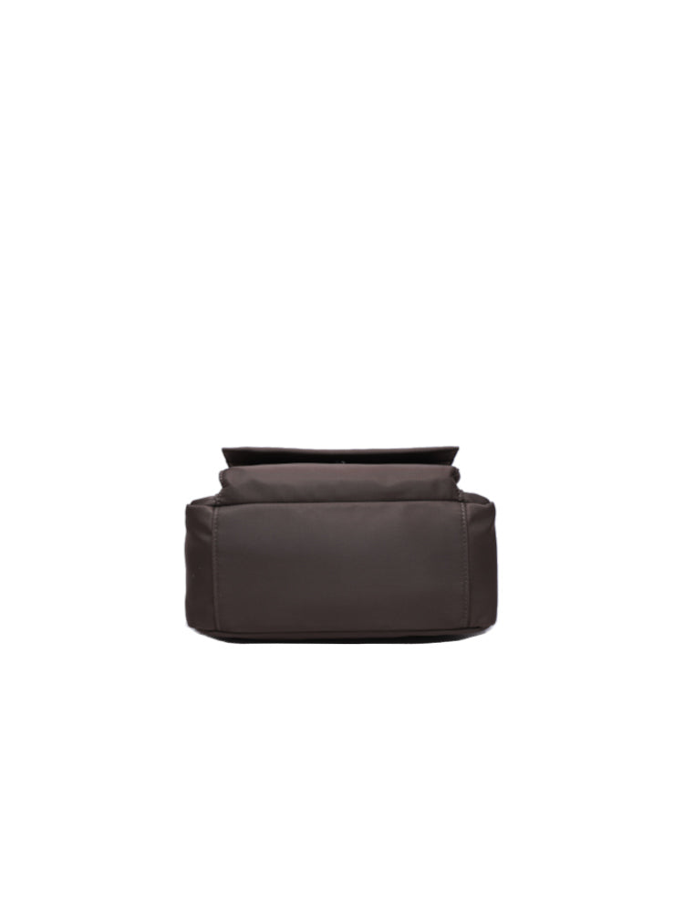 Nylon with Leather Shoulder Bag