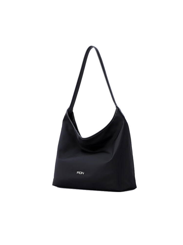 Nylon with Leather Tote Bag