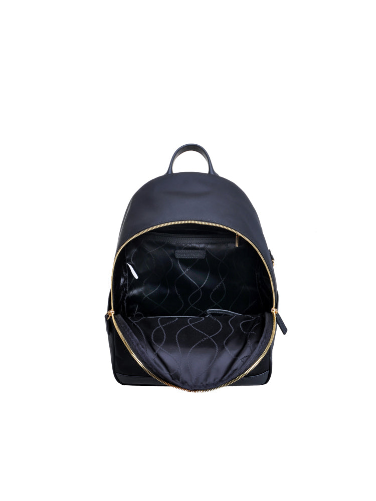 FION X The British Museum Greek Owl Jacquard with Leather Backpack