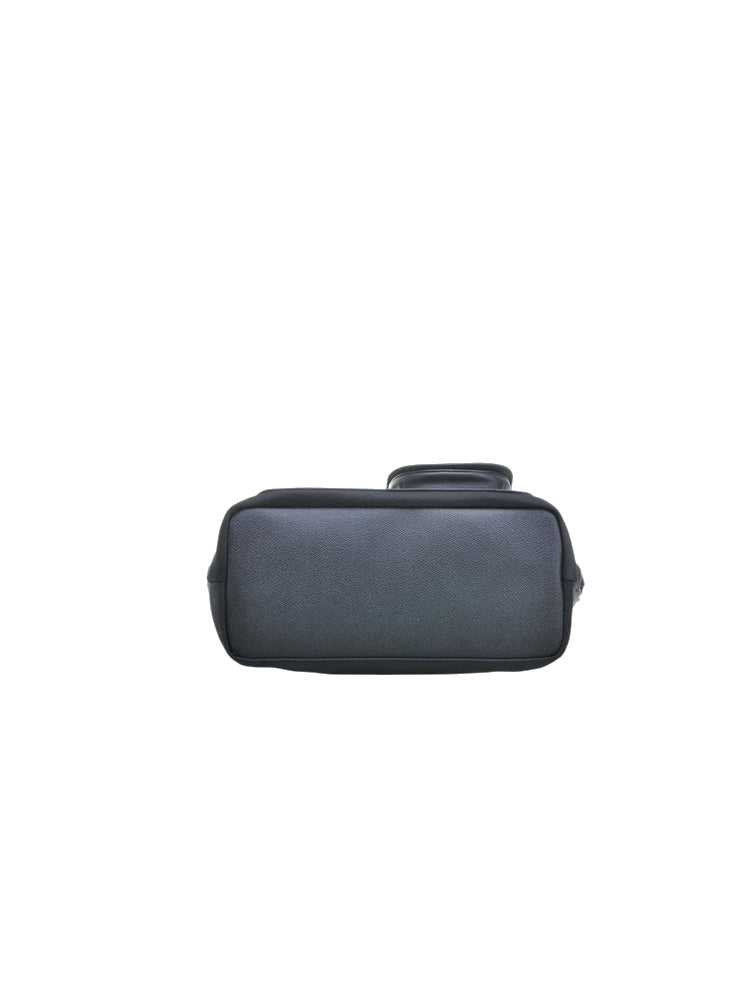 Minions Jacquard with Leather Top Handle Handbag