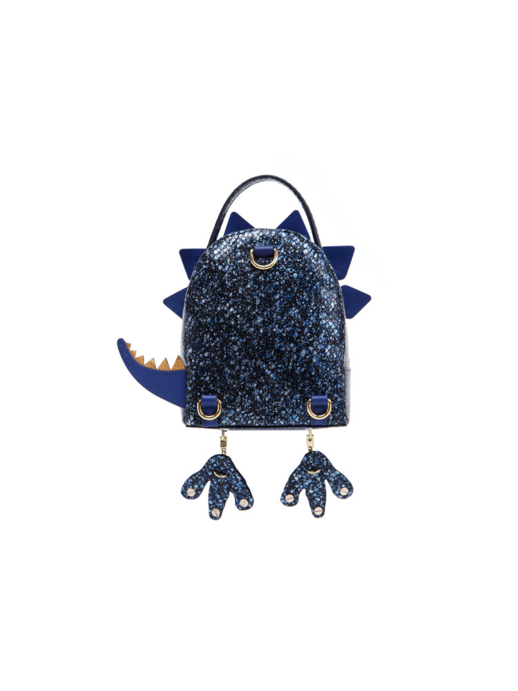 Little Mons Jacquard with Leather Backpack