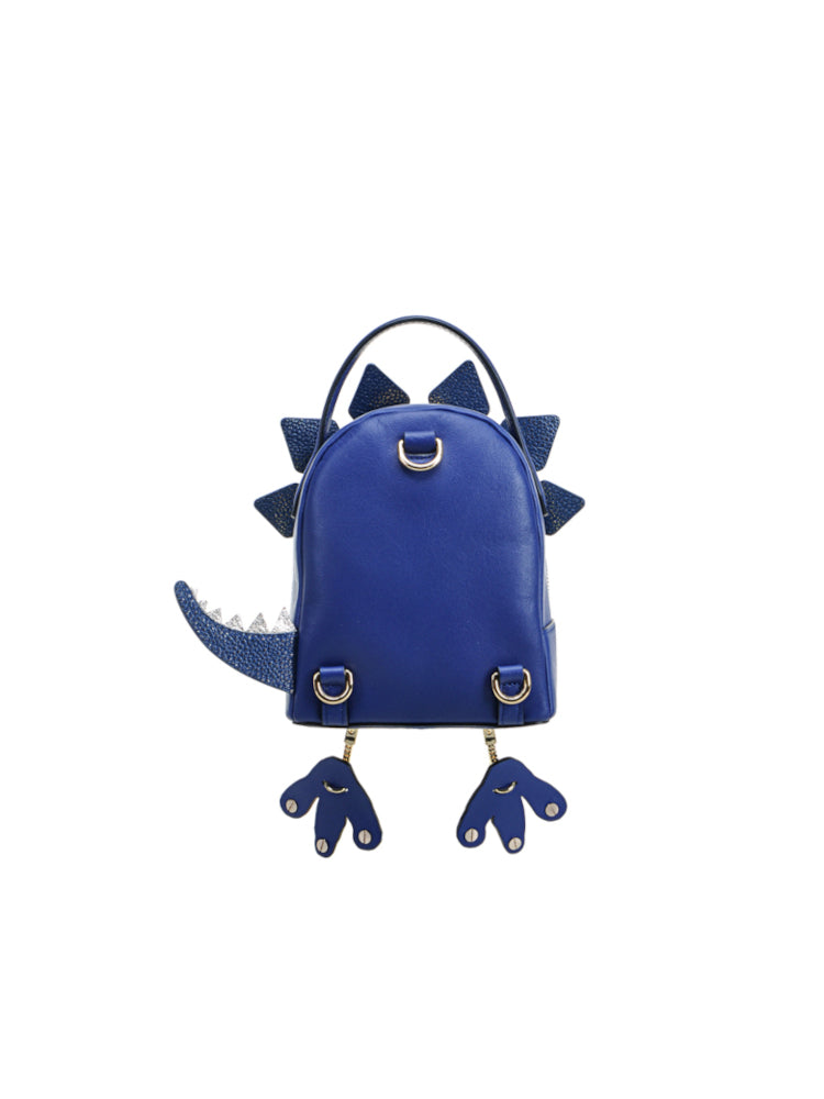 Little Mons Jacquard with Leather Backpack