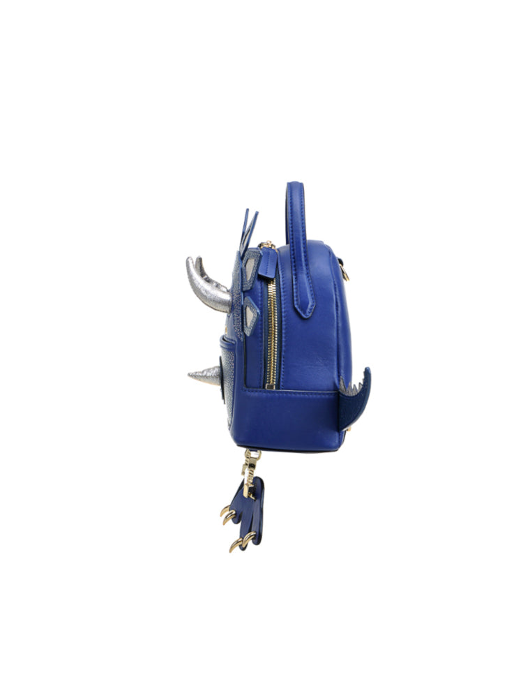 Little Mons Jacquard with Leather Backpack