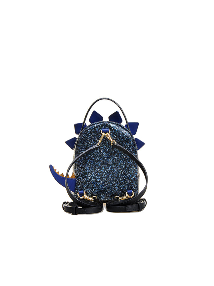 Little Mons Jacquard with Leather Backpack Medium