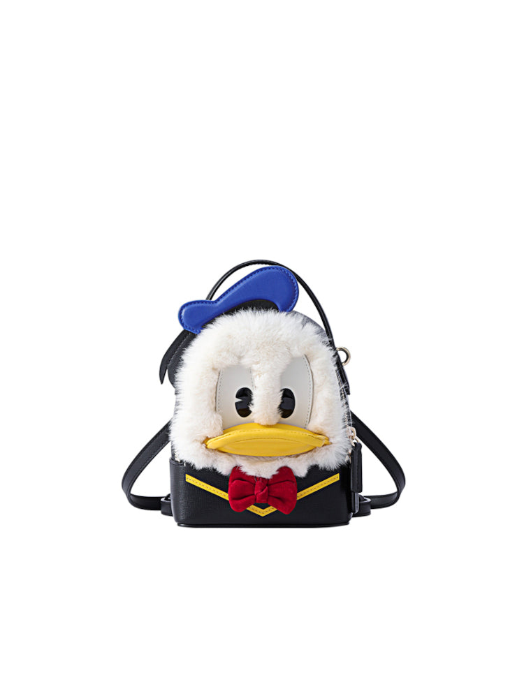 Donald Duck Jacquard with Leather Backpack