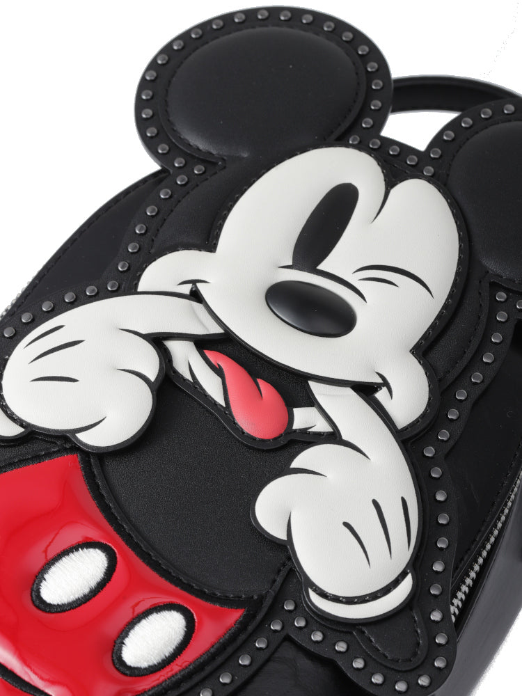 (Instock!) Mickey Mouse Cow Leather Backpack