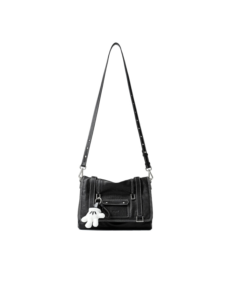 Mickey Mouse Palm Leather Large Crossbody and Shoulder Bag