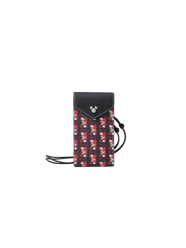 Mickey Mouse PVC with Leather Mobile Phone Bag