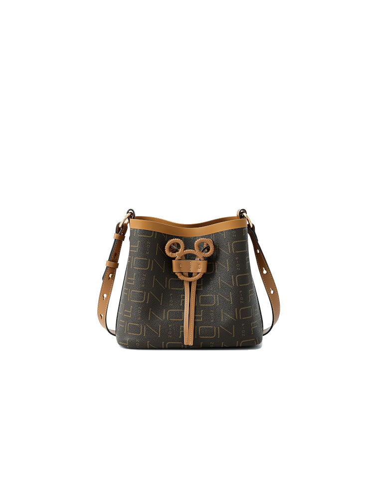 Mickey Mouse Monogram PVC with Leather Hobo Bag