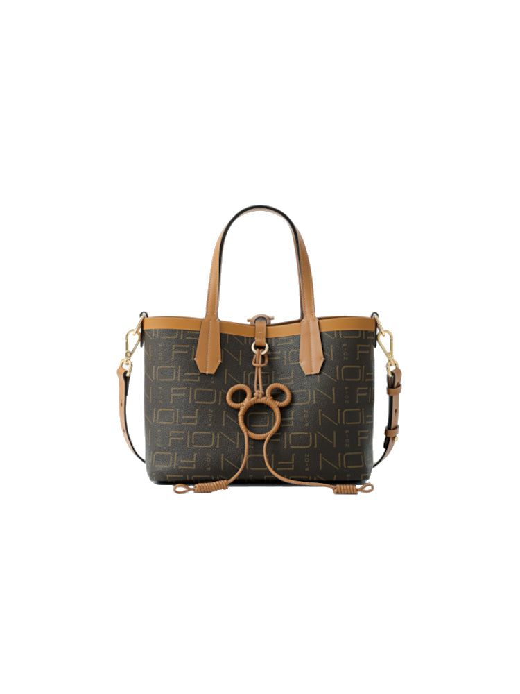 Mickey Mouse Monogram PVC with Leather Mini Tote Bag