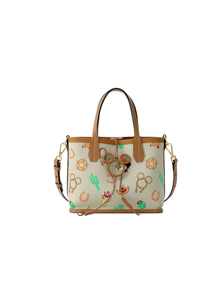 Mickey Mouse Monogram PVC with Leather Mini Tote Bag