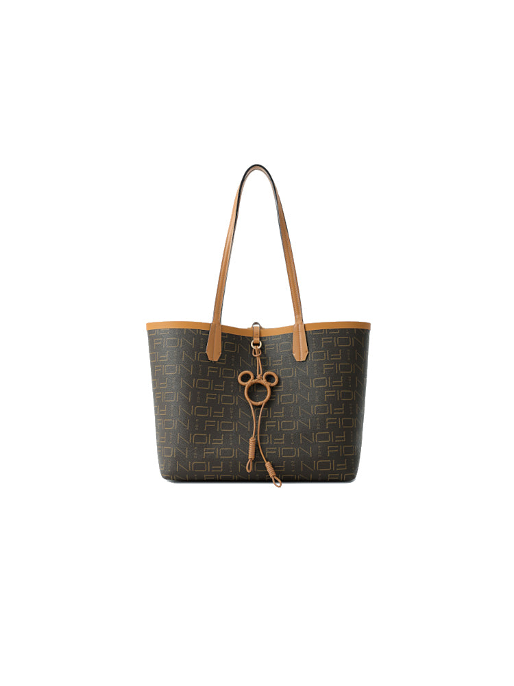 Mickey Mouse Monogram PVC with Leather Tote Bag