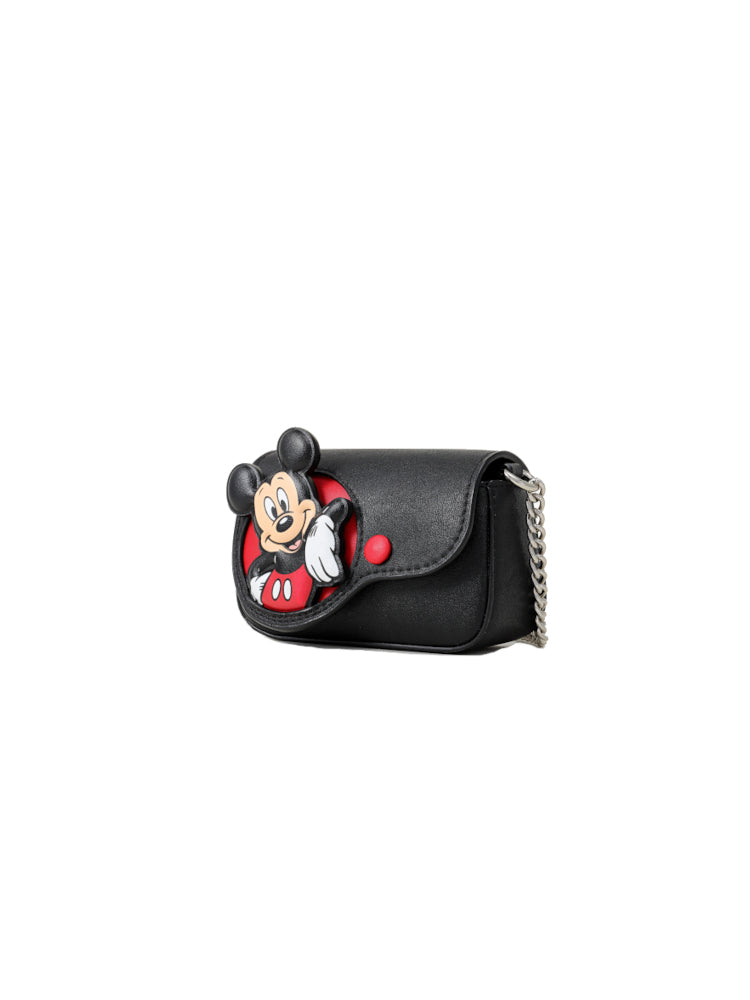 Mickey Mouse Chain Leather Crossbody and Shoulder Bag