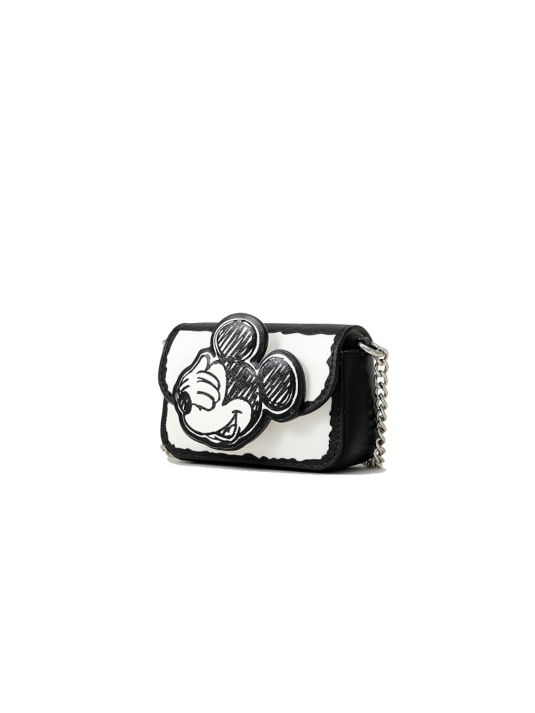 Mickey Mouse Chain Leather Crossbody and Shoulder Bag
