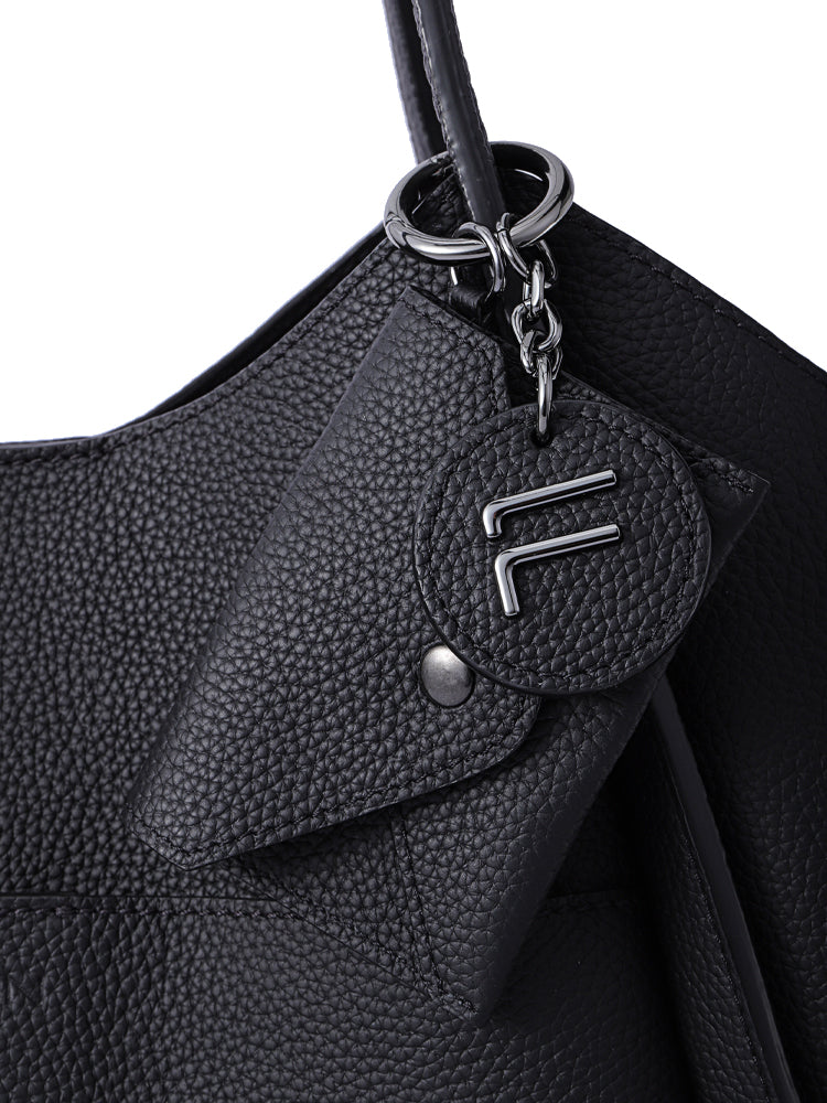 Basket Jacquard with Leather Tote Bag