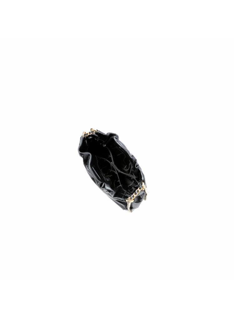 Note Chain Leather Medium Hobo Bag