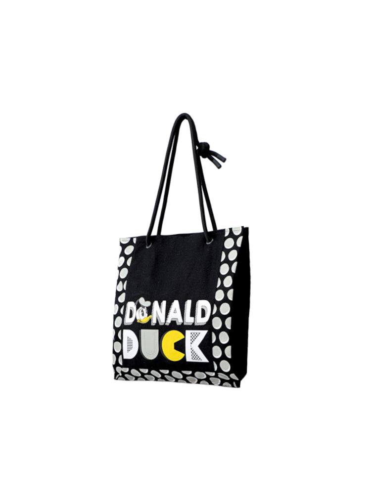 Donald Duck Canvas Shopping Bag (Black)