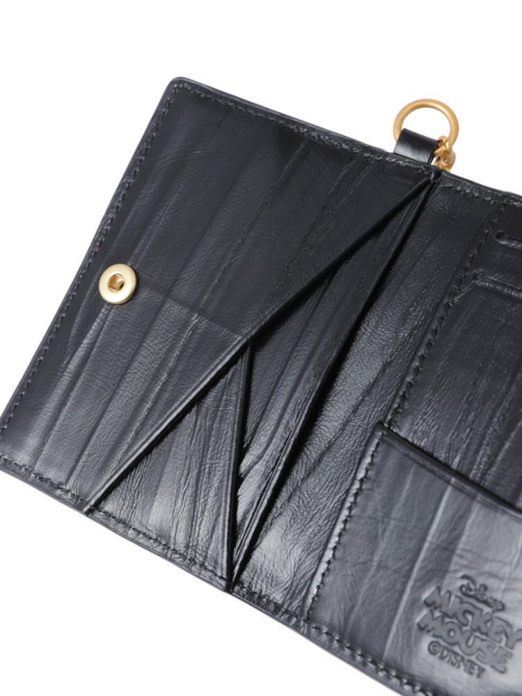 Mickey Mouse Black Embroidered Card Holder