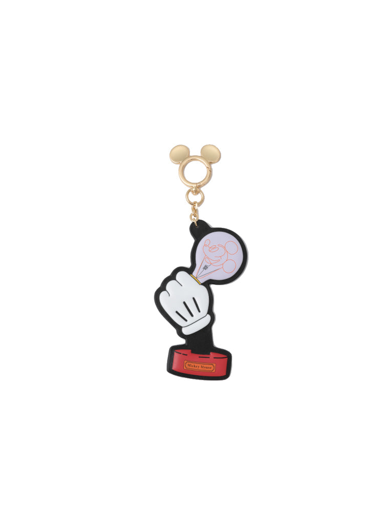 Mickey Mouse Bulb Leather Keychain
