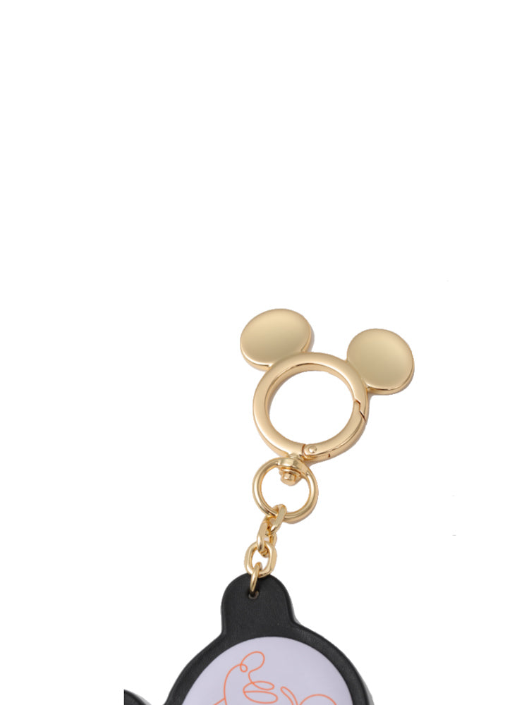 Mickey Mouse Bulb Leather Keychain