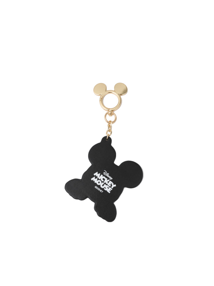 Mickey Mouse Head Leather Keychain