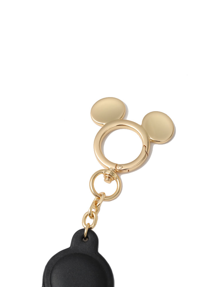 Mickey Mouse Head Leather Keychain