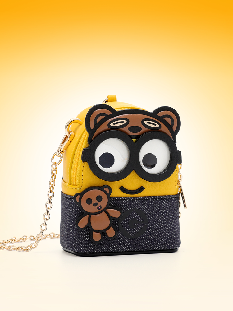 Minions Bob & Tim Denim with Leather Mini Crossbody & Shoulder Bag