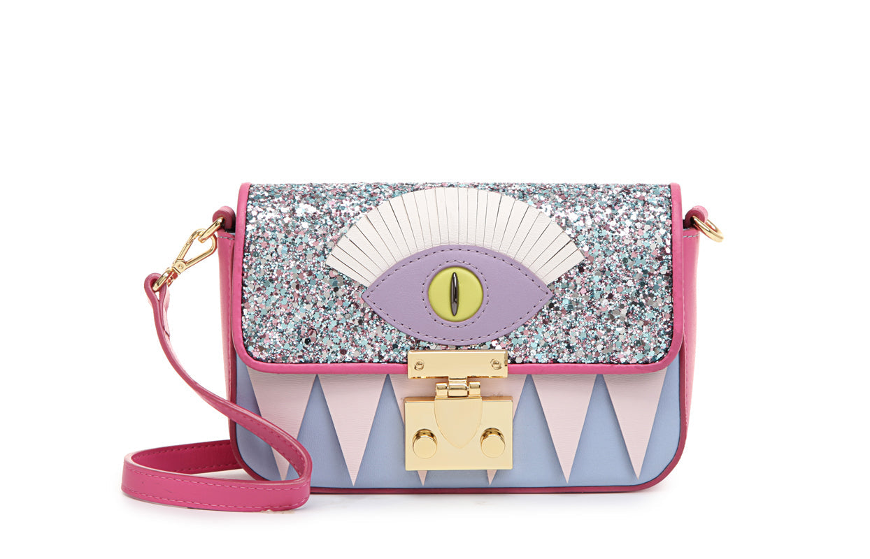 Little Mons Jacquard with Leather Crossbody & Shoulder Handbag