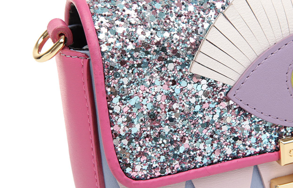 Little Mons Jacquard with Leather Crossbody & Shoulder Handbag