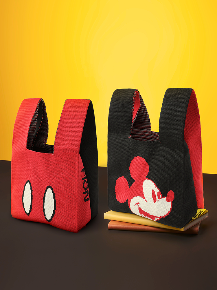 Mickey Mouse Knit Fabric Bag