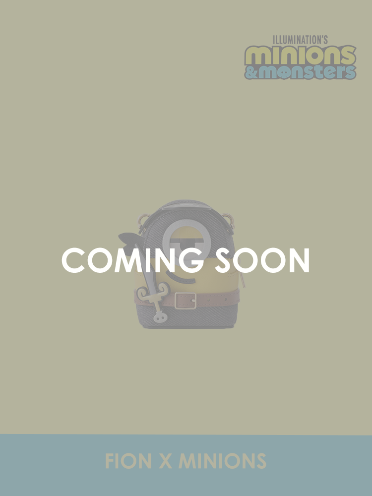 (Preorder) Minions & Monsters Denim with Leather Mini Crossbody & Shoulder Bag