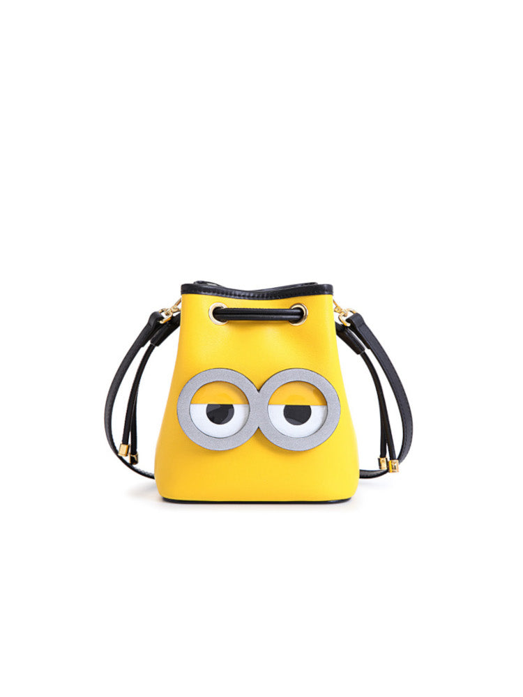 Minions Denim with Leather Shoulder Bag
