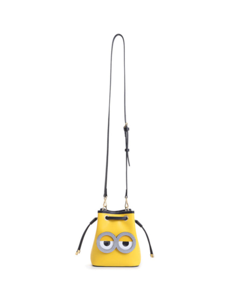 Minions Denim with Leather Shoulder Bag