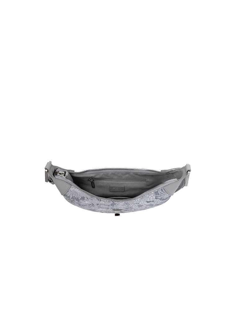 Moonlight Jacquard with Cow Leather Crossbody & Shoulder Bag