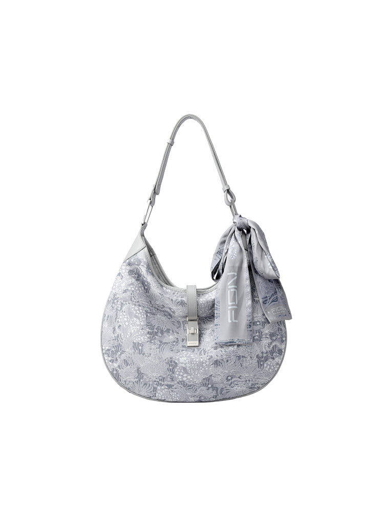 Moonlight Jacquard with Cow Leather Crossbody & Shoulder Bag