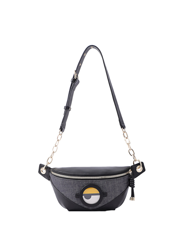 Minions Jacquard with Leather Belt Bag