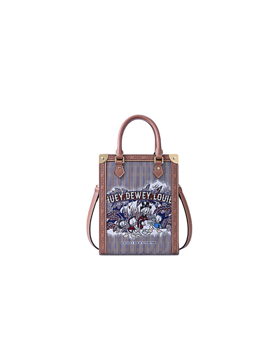 Donald Duck Jacquard with Leather Crossbody & Shoulder Bag