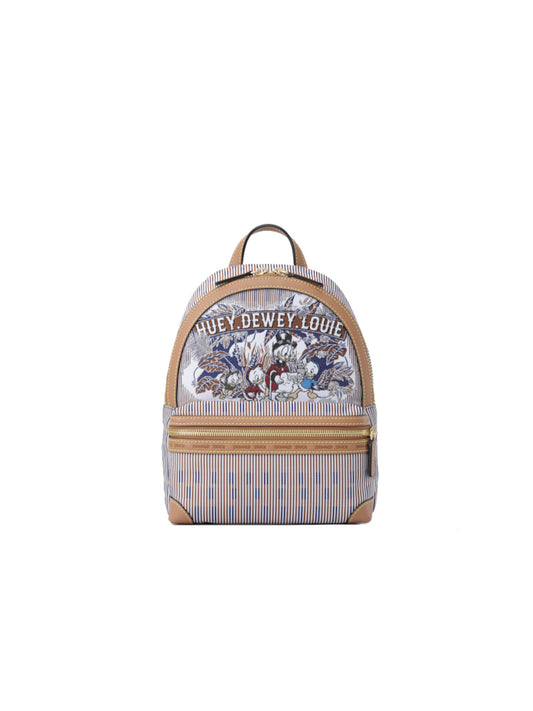 Donald Duck Jacquard with Leather Backpack