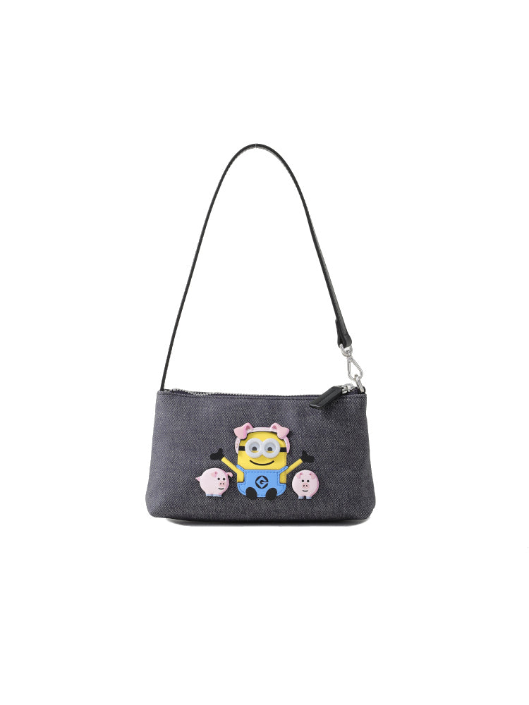 (New Arrival) Minions Zodiac Fabric Crossbody & Shoulder Bag