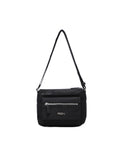 Nylon with Leather Shoulder Bag