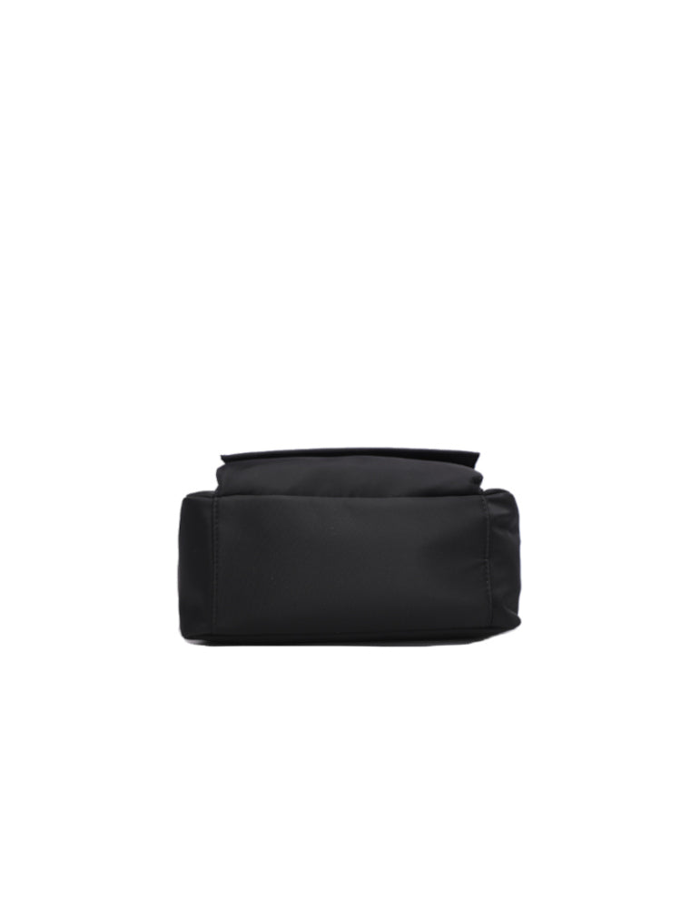 Nylon with Leather Shoulder Bag