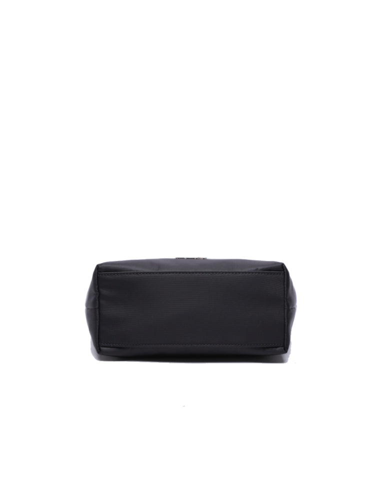 Nylon with Leather Shoulder Bag
