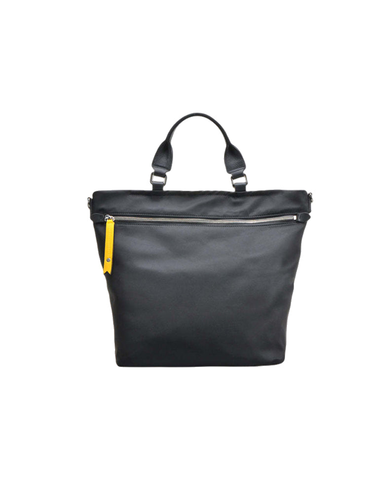 Minions Jacquard with Leather Top Handle Handbag