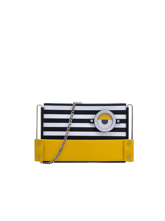 Minions PVC with Leather Crossbody & Shoulder Handbag