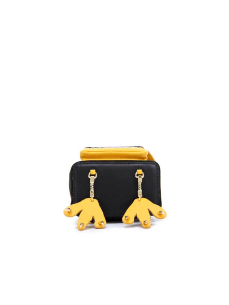 Little Mons Jacquard with Leather Backpack